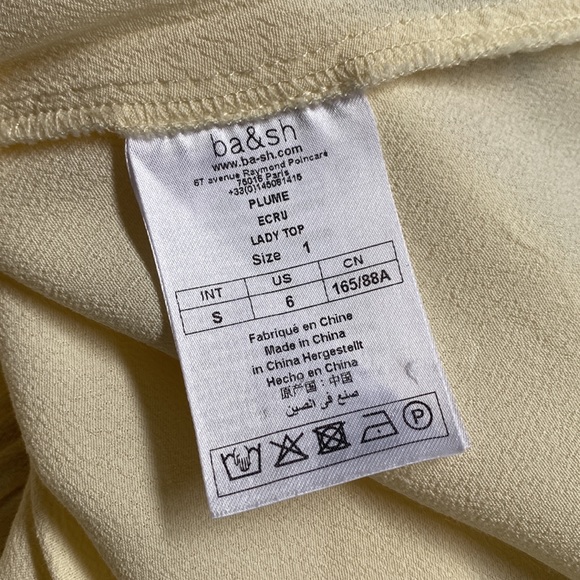 BA&SH Plume Lady Top in Ecru - Picture 10 of 10